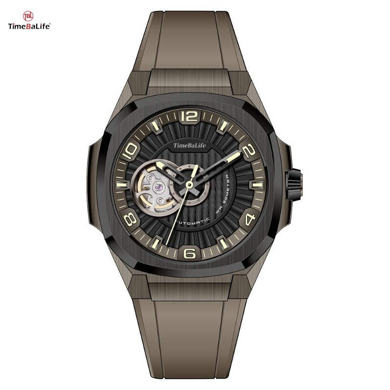 Skeleton Dial Automatic Men's Sports Watch z Japonsko Seiko NH70
