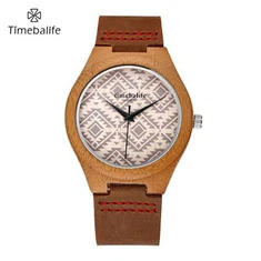 Usnje moški les Watch