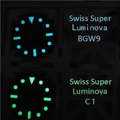 Švicarski Super Luminova BGW9 zapestni ura dial delov